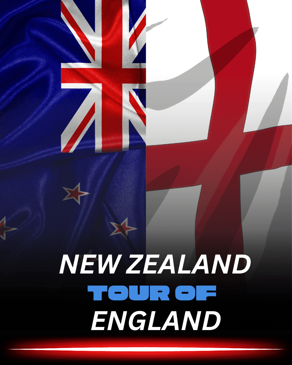 New Zealand tour of England 2026 - Cricket Tournament Banner